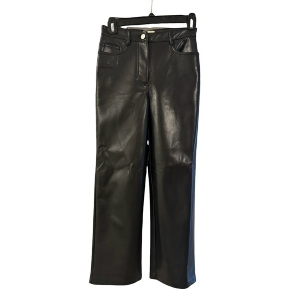 Aritzia faux leather pants in black size 00